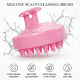 thumbnail image 1 of Scalp massage shampoo brush, soft silicone bristles, wet and dry use, dandruff removal, ergonomic handle, unisex, suitable for all hair types – single pack, 1 of 8