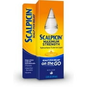 Scalpicin Max Strength Scalp Itch Treatment, 1.5 Fl Oz Pack of 4