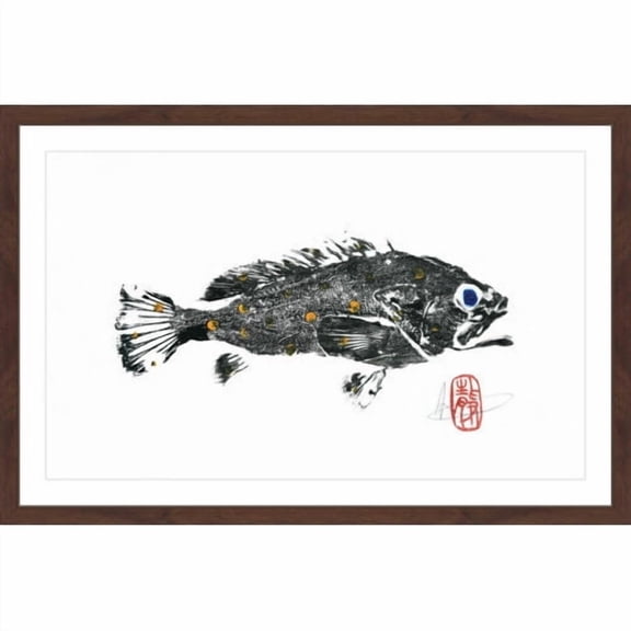 "Scamp Grouper" Framed Painting Print