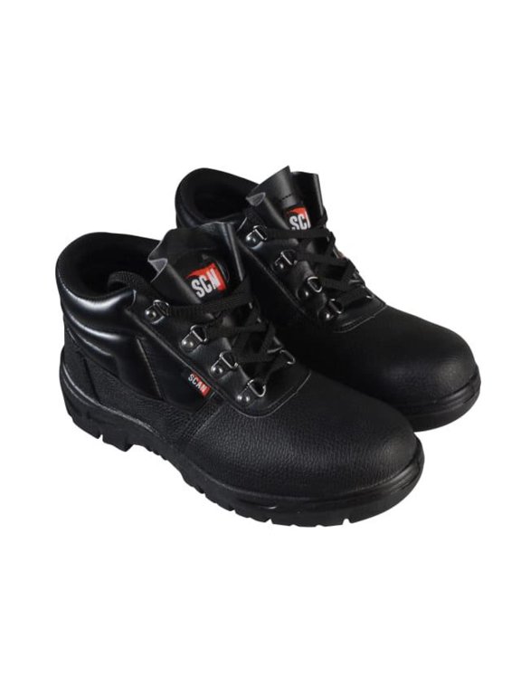 - 4 D-Ring Chukka Safety Boots Black - US 13