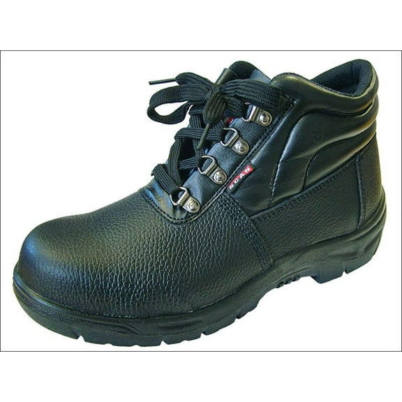 Scan - 4 D-Ring Chukka Safety Boots Black - US 8
