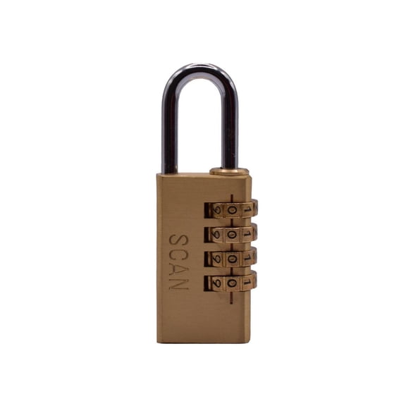 Scan Brass Combination Padlock