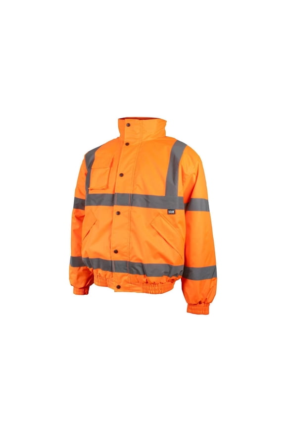 Hi-vis Orange Bomber Jacket