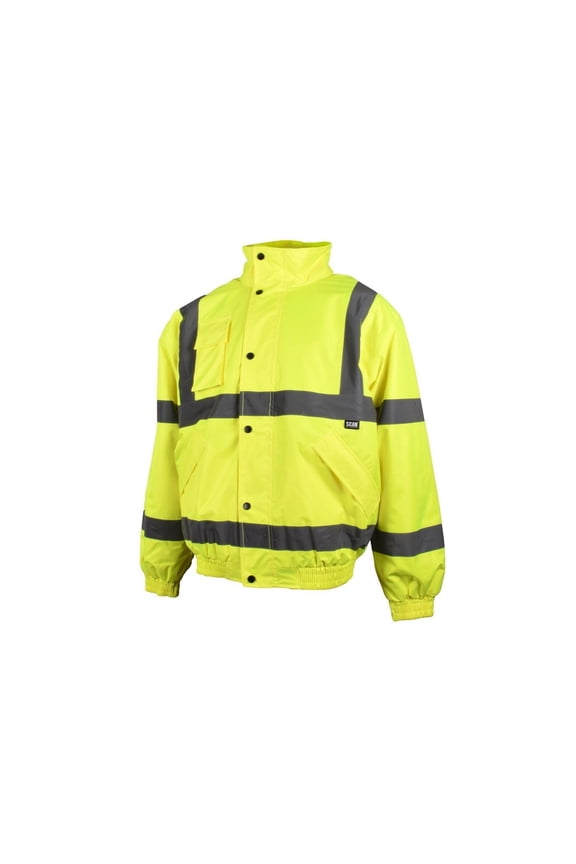 Hi-vis Yellow Bomber Jacket