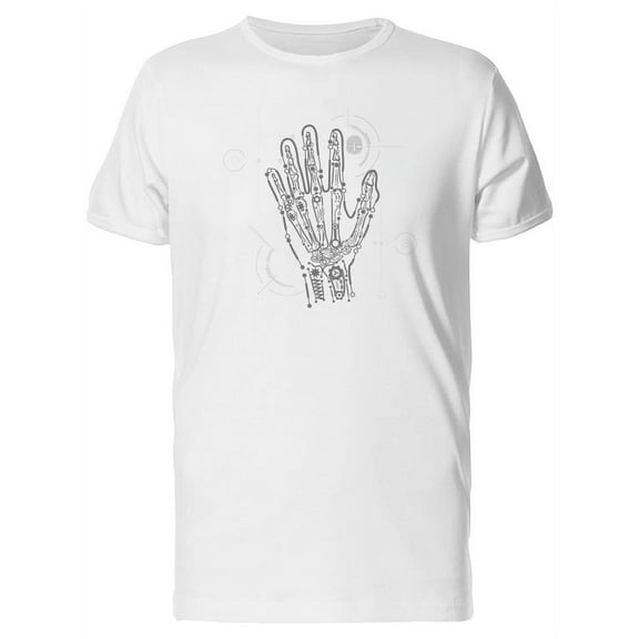 Scan Of Robotic Hand T-Shirt Men -Image by Shutterstock, Male XX-Large