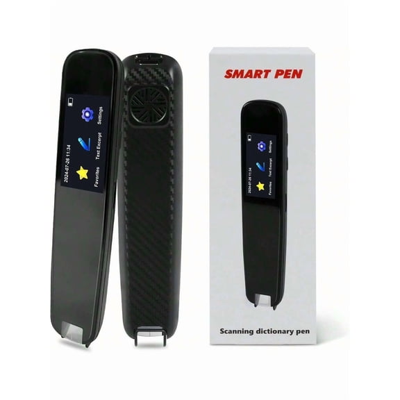 Scan Translation Pen, 1.97 Inch Screen Translator Pen Scanner With 112 Languages Voice Translation, Offline OCR Digital Translation Pen For Student Dyslexia Adult Business Learning Travel,9596447