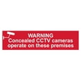 thumbnail image 1 of Scan - Warning Concealed CCTV Cameras Operate On These Premises - PVC 200 x 50mm, 1 of 1