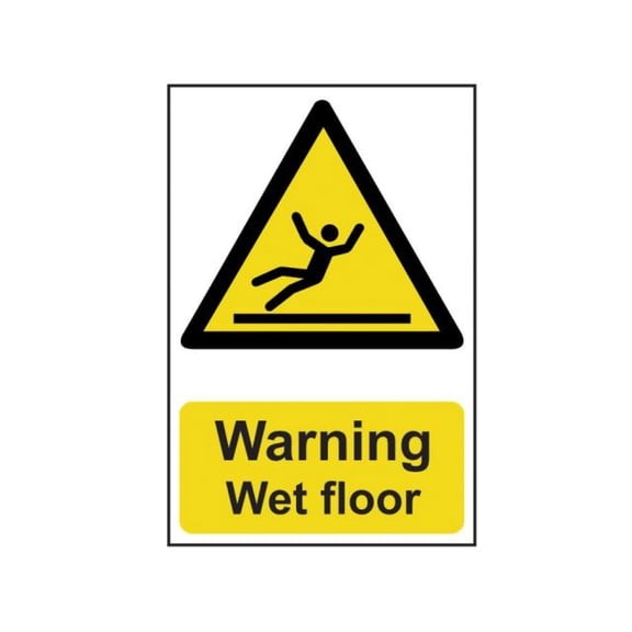 Scan - Warning Wet Floor - PVC 200 x 300mm