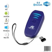 ScanAvenger SA1000 1D Wireless Barcode Scanner - Bluetooth, Wi-Fi, USB, Rechargeable Handheld