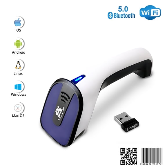 ScanAvenger SA8800 Wireless 1D/2D Barcode Scanner - Bluetooth, Rechargeable Handheld QR Scanner