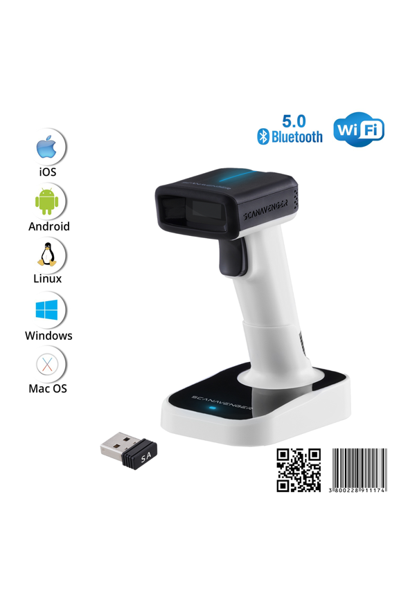 SA9200 Wireless 1D/2D Barcode Scanner Bluetooth, Wi-Fi, USB, Handheld/on-Counter