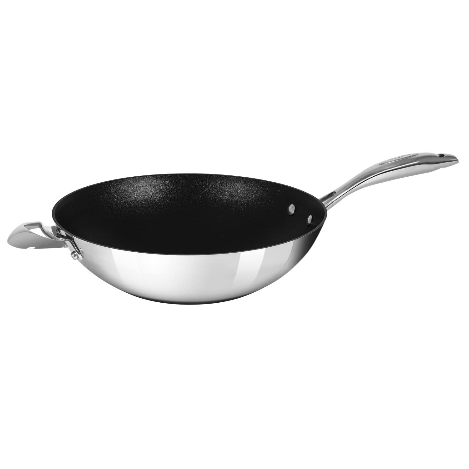 Scanpan HaptIQ 12.5-Inch Stainless Steel Nonstick Wok