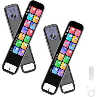 ScanSenses Pen, ScanSenses AI Smart Pen - Instant AI Answers for Math, History & More Offline Translation (60+ Languages), Camera, Bluetooth, Music & File Storage, Translator Scanner Pen (Black*2)