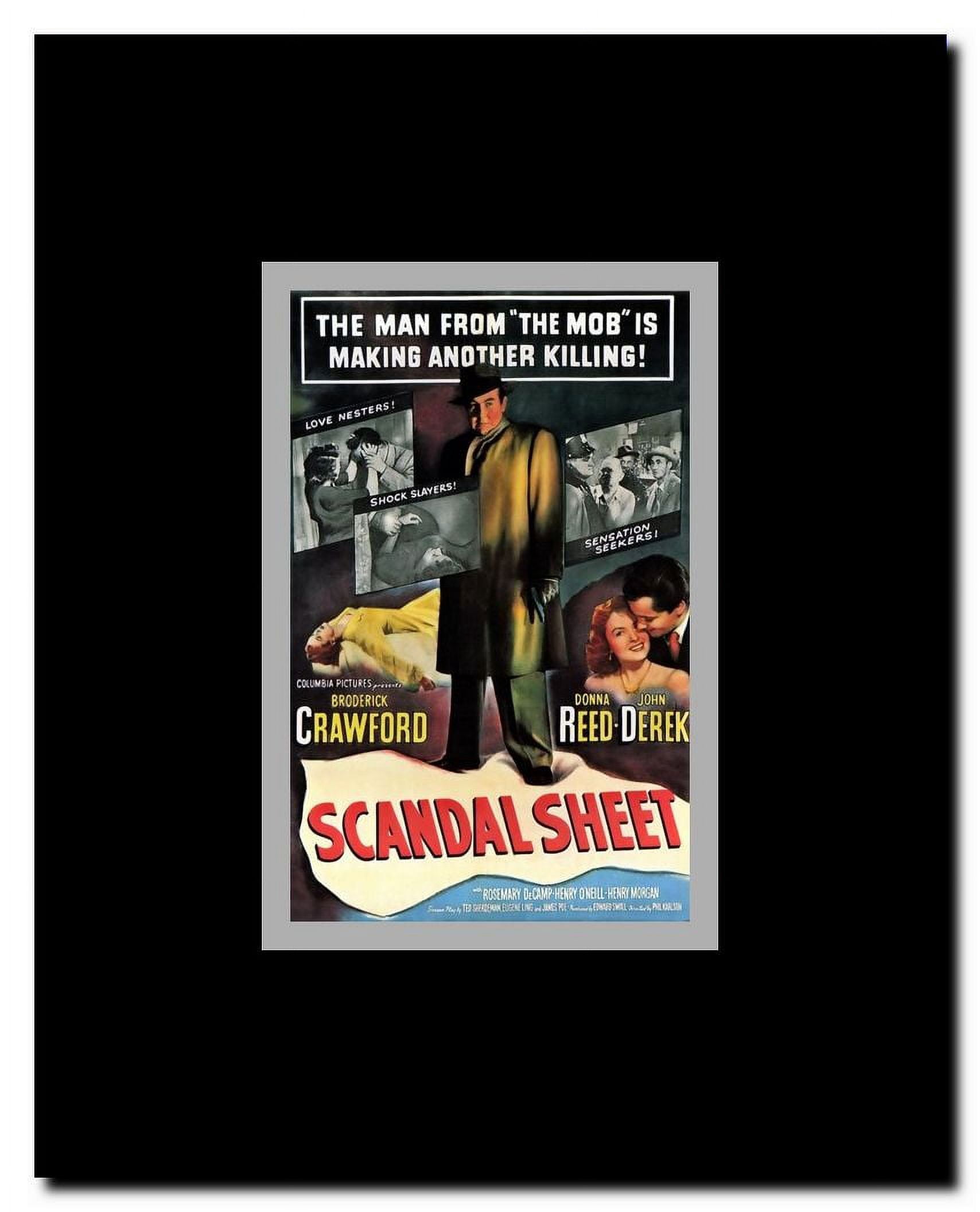 Scandal Sheet Framed Movie Poster