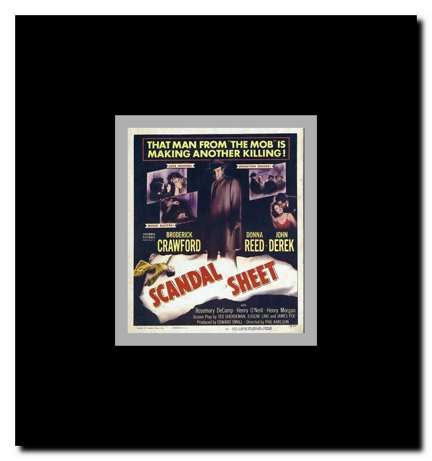 Scandal Sheet Framed Movie Poster