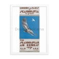 thumbnail image 1 of Scandinavian Air Express, 1930, Operated by KLM and ABA Airlines. Framed Vintage Travel Poster, 1 of 1
