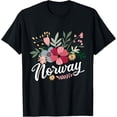 thumbnail image 1 of Scandinavian Country Norway Mountains Gift Norway T-ShirtMen and women, White Black T-shirt, size: Extra large S-1810XL, 1 of 4