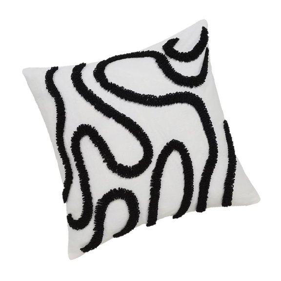 Scandinavian Cushions Covers Tufted Stitching Polyester Fabric Pillow Case With Concealed Zippers Closure