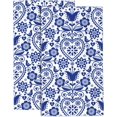 thumbnail image 1 of Scandinavian Floral Hand Towels for Bathroom Set of 2 Hand Towels Soft Absorbent Bath Hand Towels for Kitchen Sports Gym Yoga Home Decor 14 x 28 in, 1 of 6