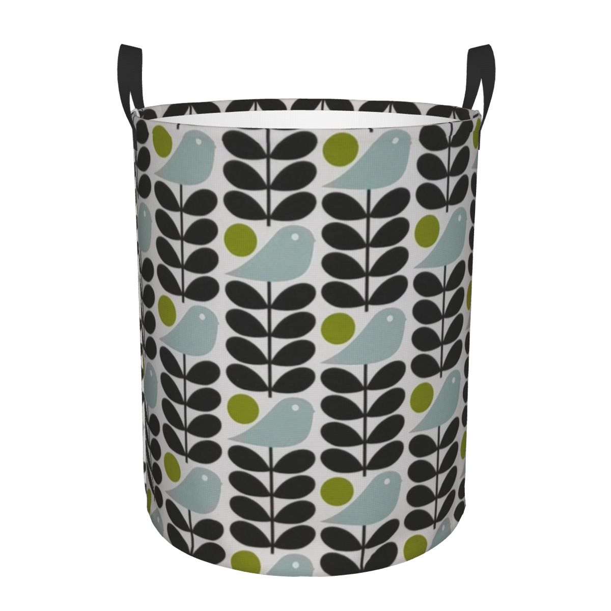 Scandinavian Floral Orla Art Laundry Hamper Large Storage Basket Orla