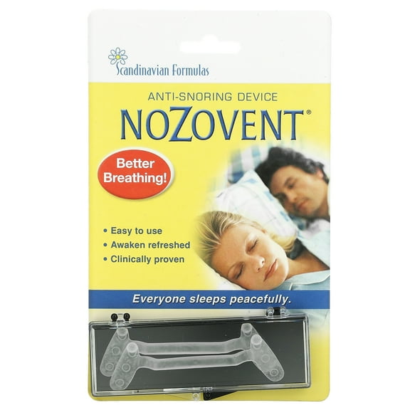 Scandinavian Formulas Nozovent Anti-Snoring Device-2 Piece 2 Each