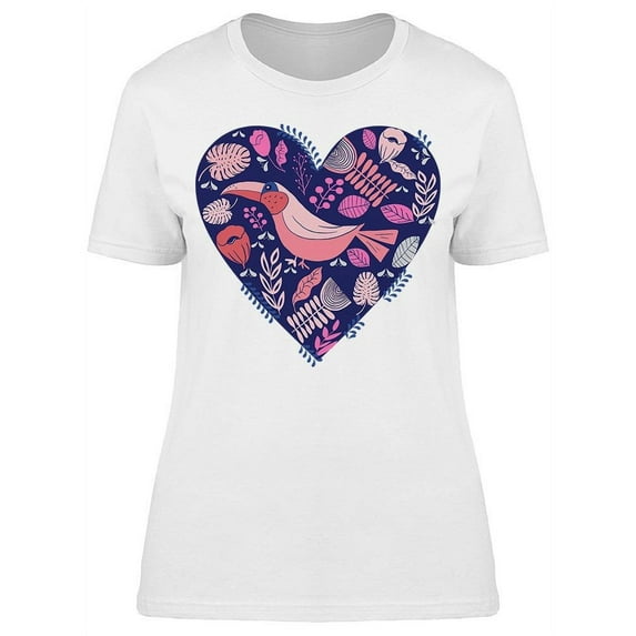 Scandinavian Nordic Toucan T-Shirt Women -Image by Shutterstock, Female Medium