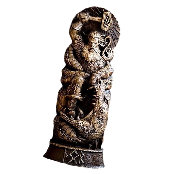 Scandinavian Pantheons Thors Loki Freyja Statue Resin Figurines Mythology Home Office Ornament