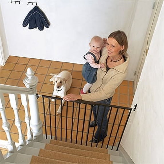 Scandinavian Pet Design Streamline Extra Tall 42" Animal Pet Safety Gate, White
