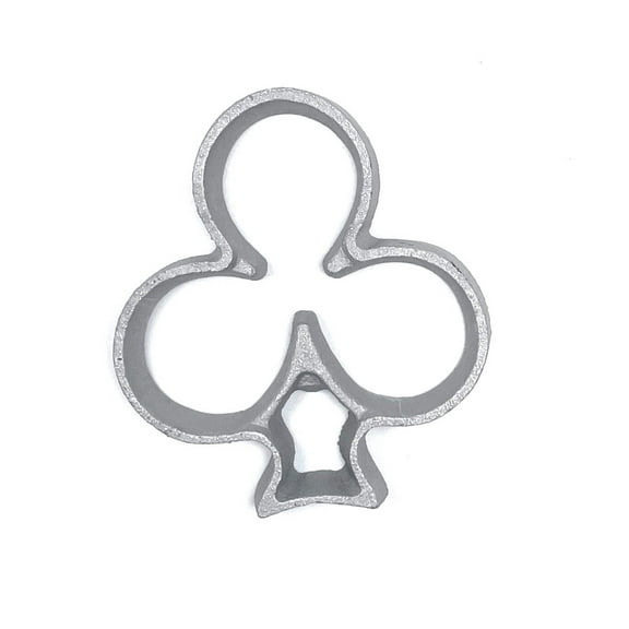 Scandinavian Rosette Cookie Iron, Shamrock, 2.65 W x 2.8 H x 0.6 D Inches