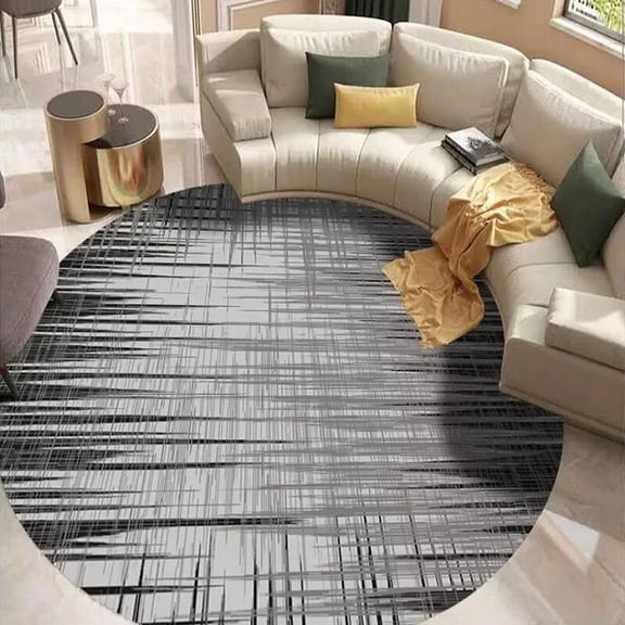 Scandinavian Round Carpet Balcony Coffee Table Bedroom Kitchen rative Area Rug Living Room Abstract Floor Mats Home r