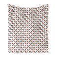 thumbnail image 1 of Scandinavian Soft Flannel Fleece Throw Blanket, Nursery Style Christmas Theme with Mountains and Reindeers Cartoon Design, Cozy Plush for Indoor and Outdoor Use, 50" x 60", Multicolor, by Ambesonne, 1 of 5