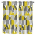 thumbnail image 1 of Scandinavian Style Abstract Color Curtain Home Decoration Living Room Short Curtains Window Treatments For Kitchen Bedroom, 1 of 6