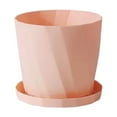 thumbnail image 1 of Scandinavian Style Resin Flower Pots with Saucer, Durable Thickened Plastic Planters for Indoor and Outdoor Plants, Ideal for Home Décor, 1 of 6