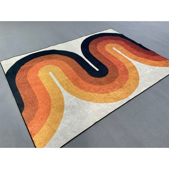 Scandinavian Style Rug, Boho Rugs, Mid Century Rug, Modern Rugs, 3D Printeds Rug, Gift For Her, Gift For The Home, Bathroom Rug, Soft Rug, 3.3'x6.5' - 100x200 cm