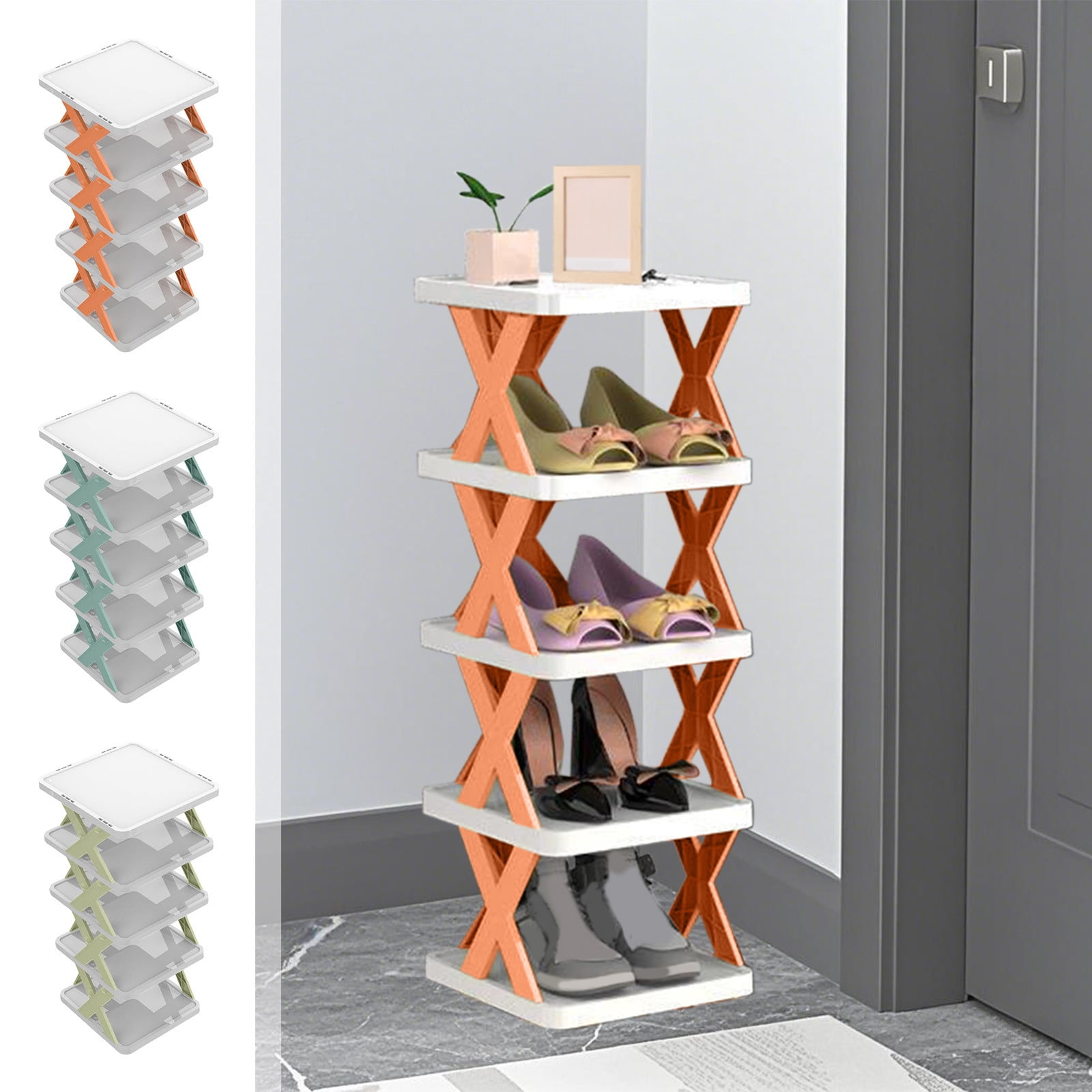 Fresh Look at Scandinavian Style Storage Shelves Multilayer Detachable Rack