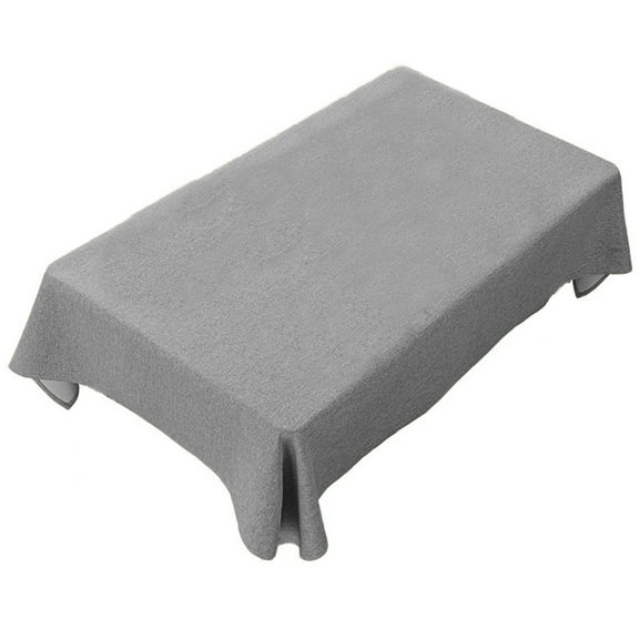 A Scandinavian Table Placemat Waterproof Oilproof Tablecloth For Dining Kitchen Table Decoration Solid Color Imitation Linen Fabric Gray Nylon And Spandex Material 15.75X23.62In Size Easy