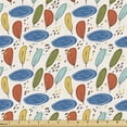 thumbnail image 1 of Ambesonne Scandinavian Fabric by the Yard Upholstery, Ornamental Foliage, 2 Yards, Multicolor, 1 of 4