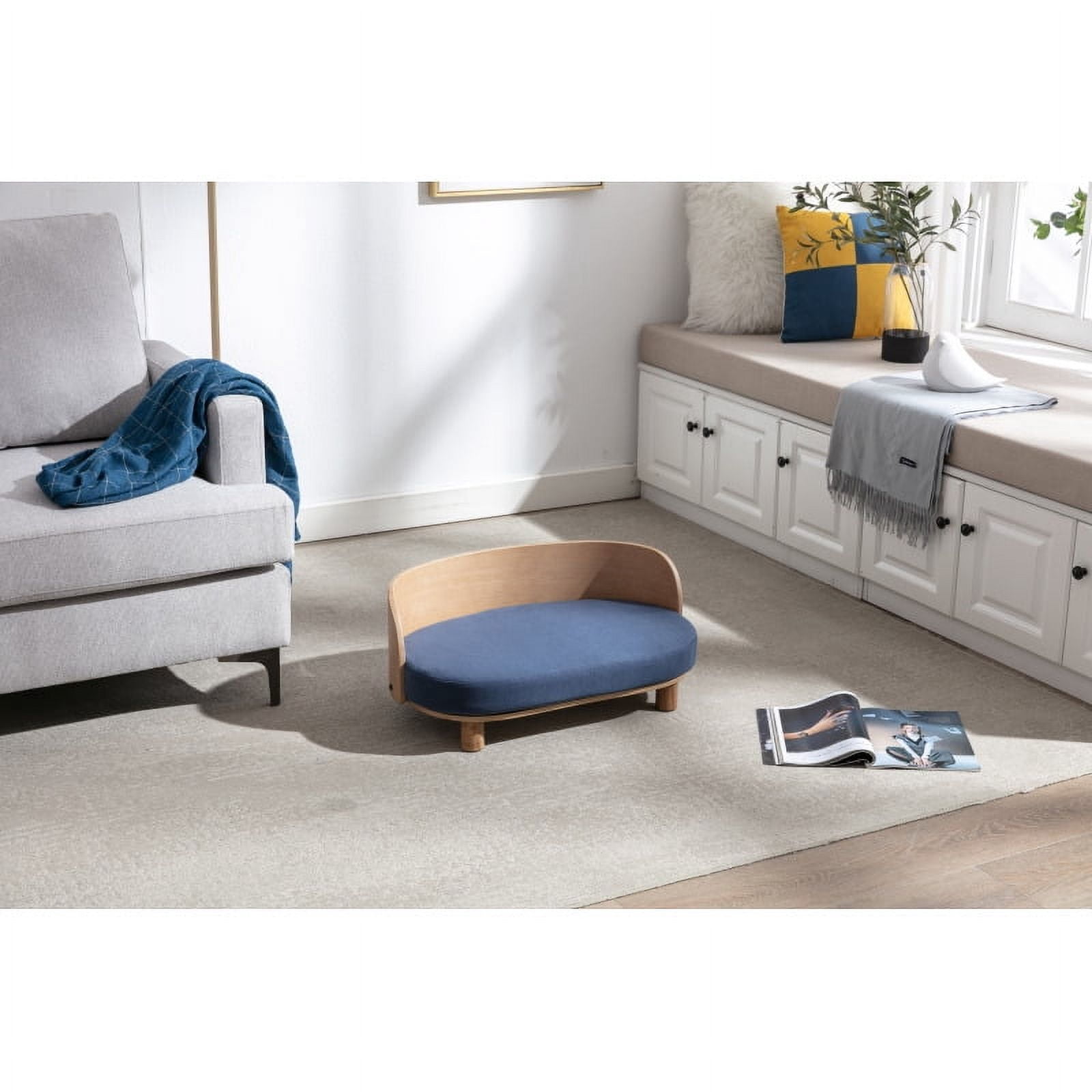 Picture of Scandinavian style Elevated Dog Bed Pet Sofa With Solid Wood legs and ...