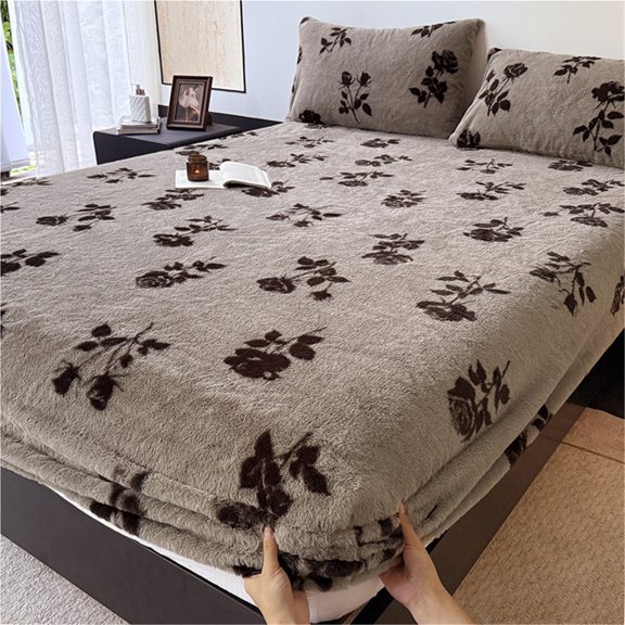 Scandinavian style leopard print bedspread fitted sheet modern minimalist