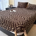 thumbnail image 1 of Scandinavian style leopard print bedspread fitted sheet modern minimalist, 1 of 6