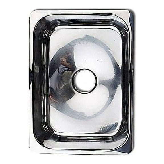Scandvik 10214 Stainless Steel Rectangular Sink 6" Depth, Mirror Finish