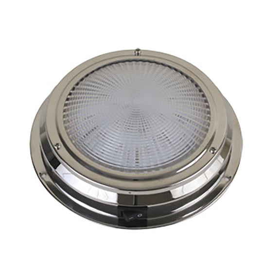Scandvik 12V LED Stainless Steel Dome Light,5.5"