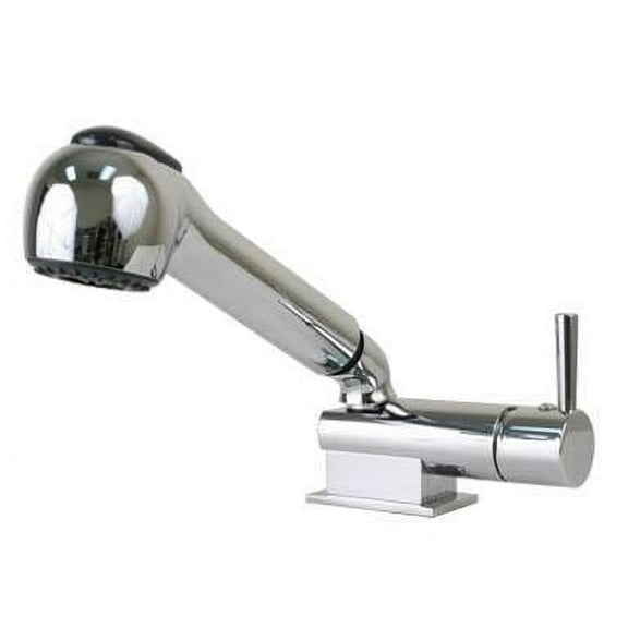 Scandvik 14410P Minimalistic Pull Out Shower Mixer with Chrome ABS Sprayer Handle & 5' Chrome Hose