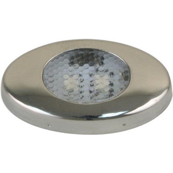 Scandvik  41460P; Courtesy Light Oval Stainless Steel Blu