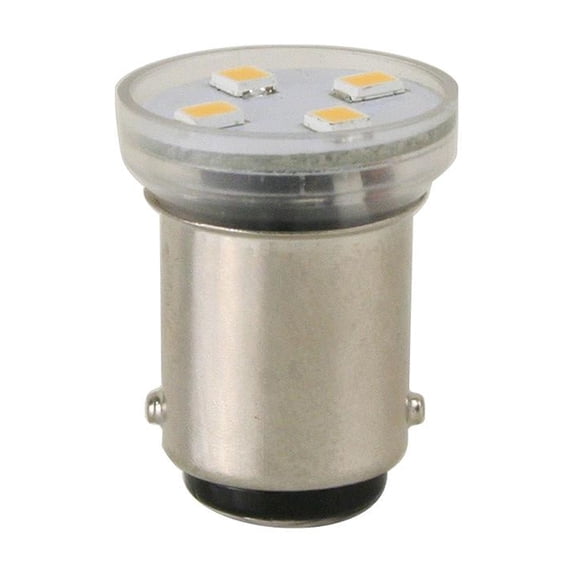 Scandvik Light Bay 15D Wafer 6 LED WW, Bayonet Base Parallel Pins Dual Contacts