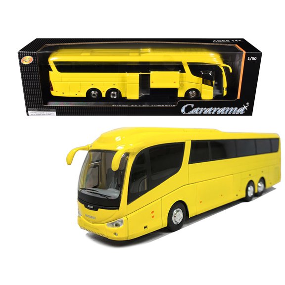 Super Coach Autobus Yellow 1/50 Diecast Model by Cararama