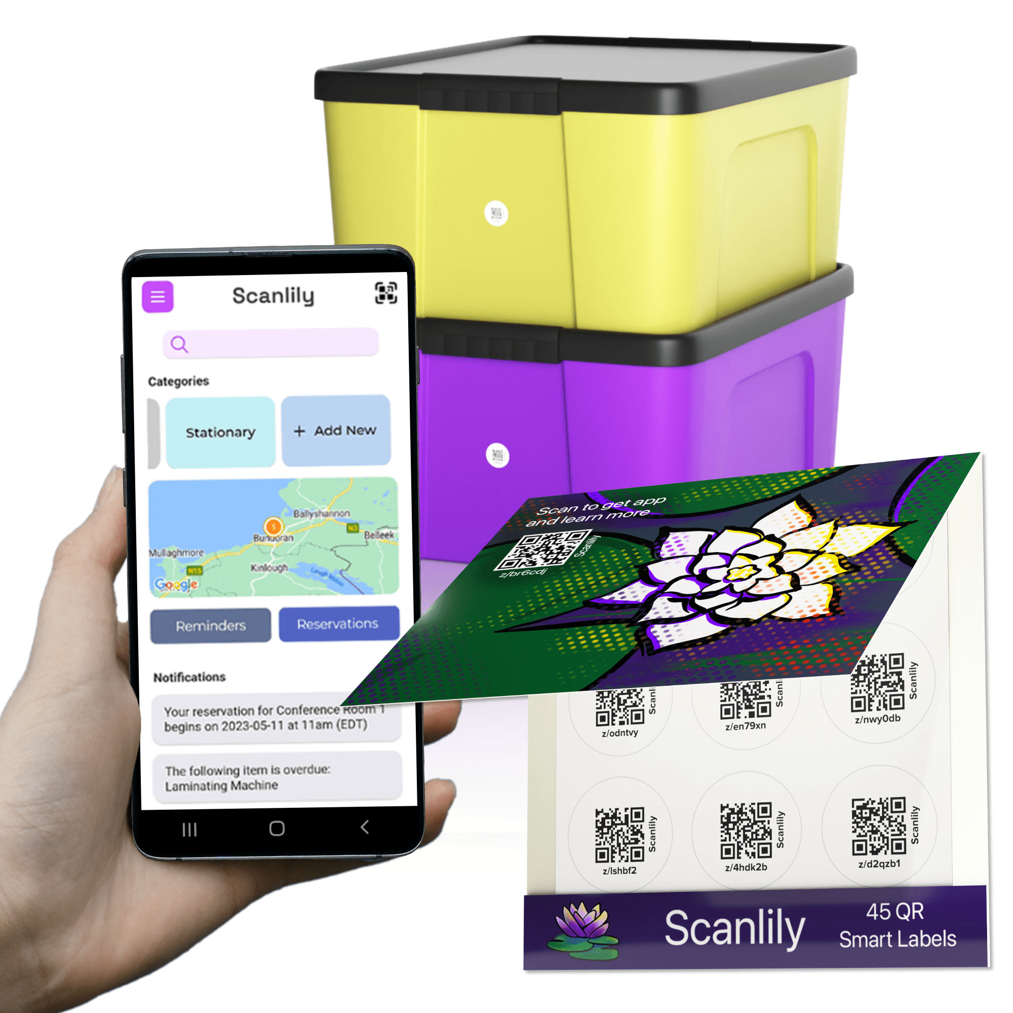 Scanlily Smart QR Label System for Asset & Equipment Management