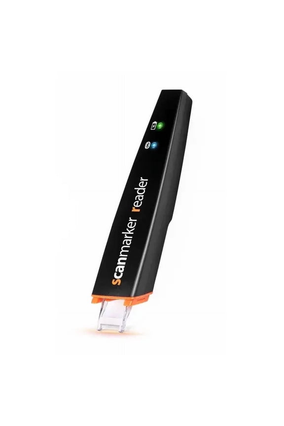 Reader Digital Scanner Pen with OCR, Text-to-Speech Translation Support for Dyslexia and Learning Difficulties Compatible with Multiple Devices Black