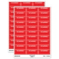 thumbnail image 1 of Scanned Blank Box for Date Signature Document Sticker Set - Red - Gloss Finish - 1.75" Medium, 1 of 7