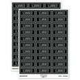 thumbnail image 1 of Scanned Double Line Border Document Sticker Set - Black - Gloss Finish - 1.75" Medium, 1 of 7